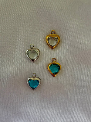 Breloques Interchangeables - Coeurs Transparents