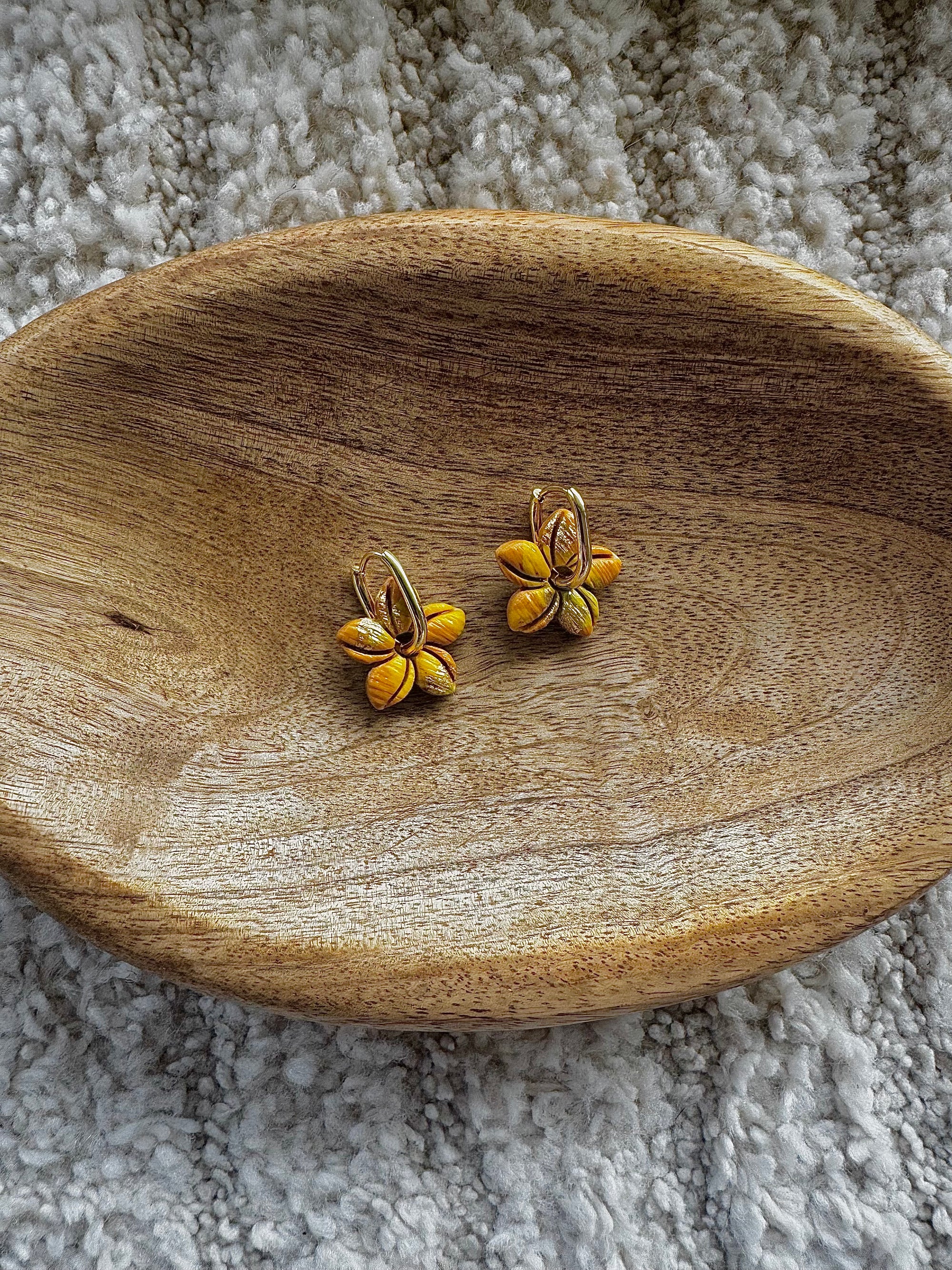 Pampilles - Jaune, Vert et Or  (sans créoles)