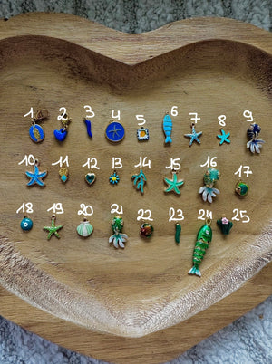 Charms Interchangeables - Bleu, Vert