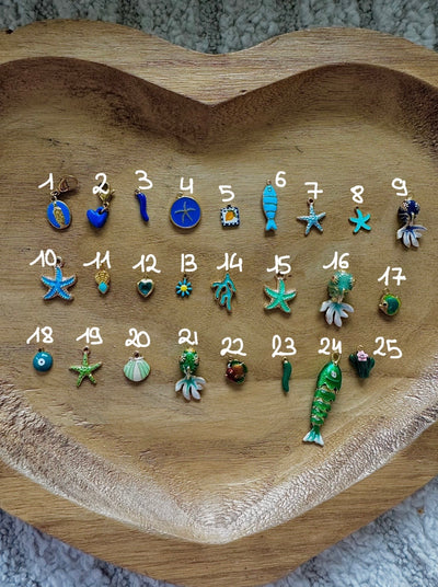 Charms Interchangeables - Bleu, Vert