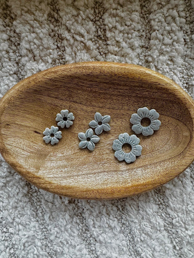 Pampilles - Gris pailletés (sans créoles)