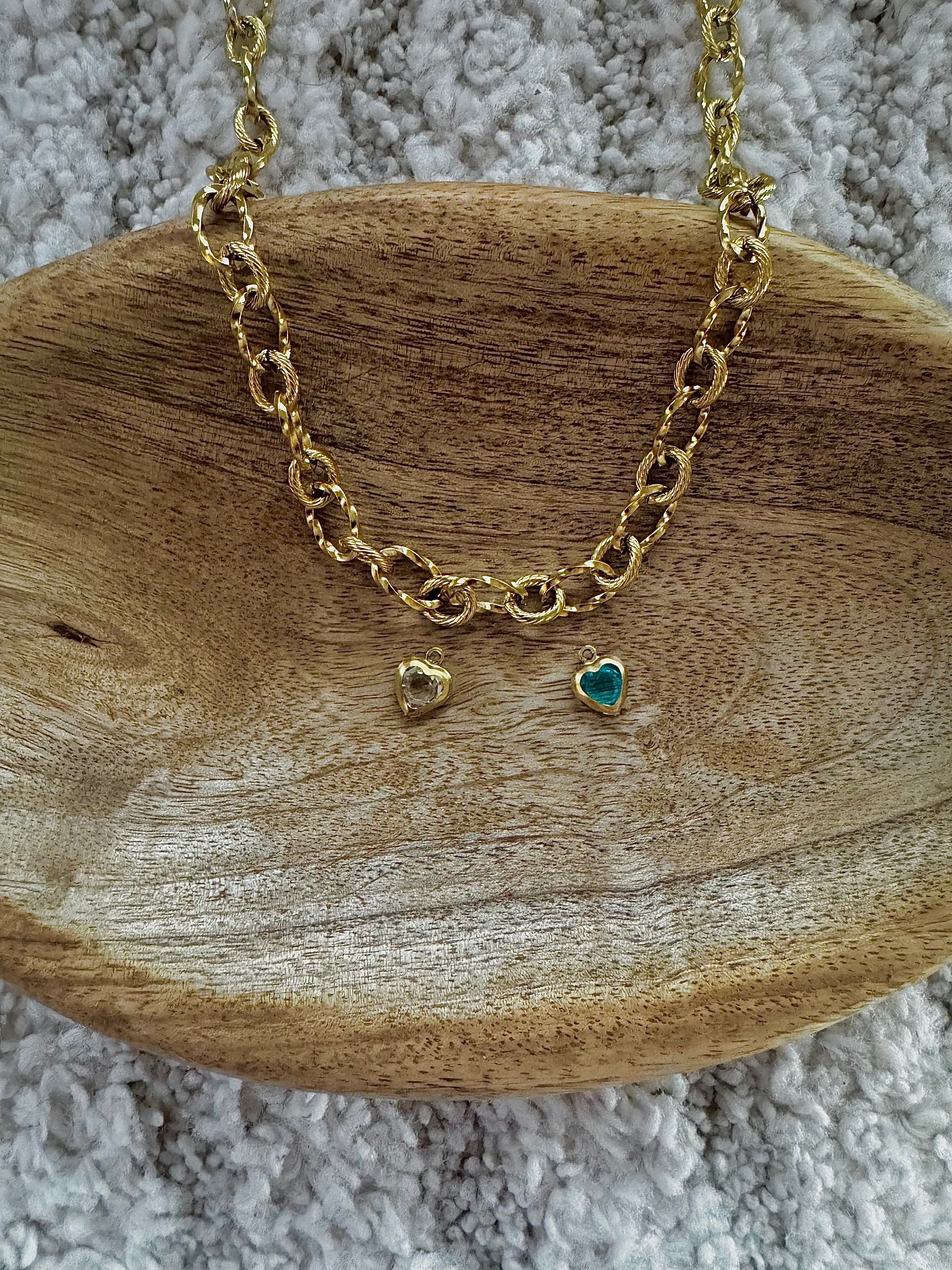 Breloques Interchangeables - Coeurs Transparents