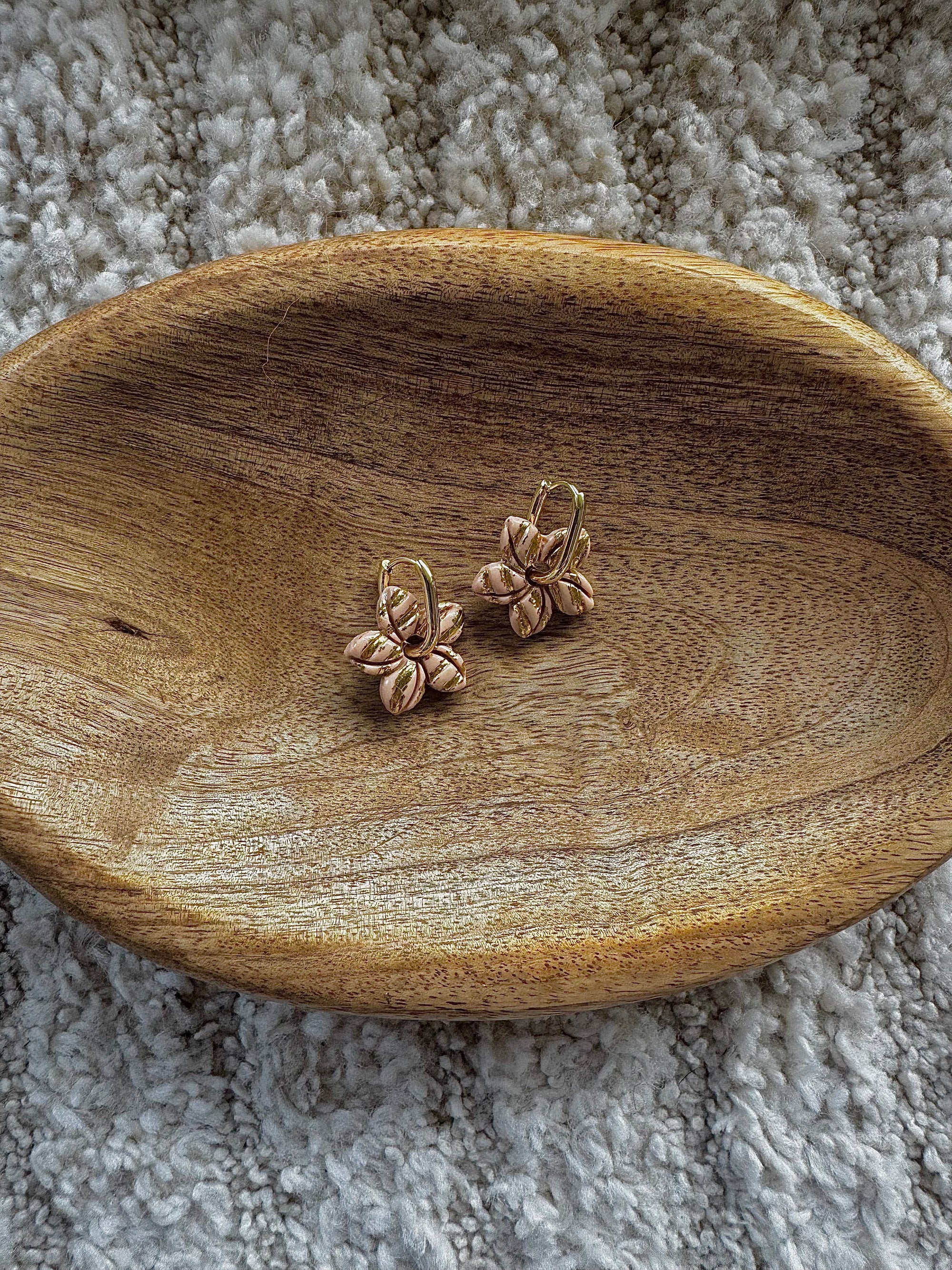 Pampilles - Beige et Or (sans créoles)