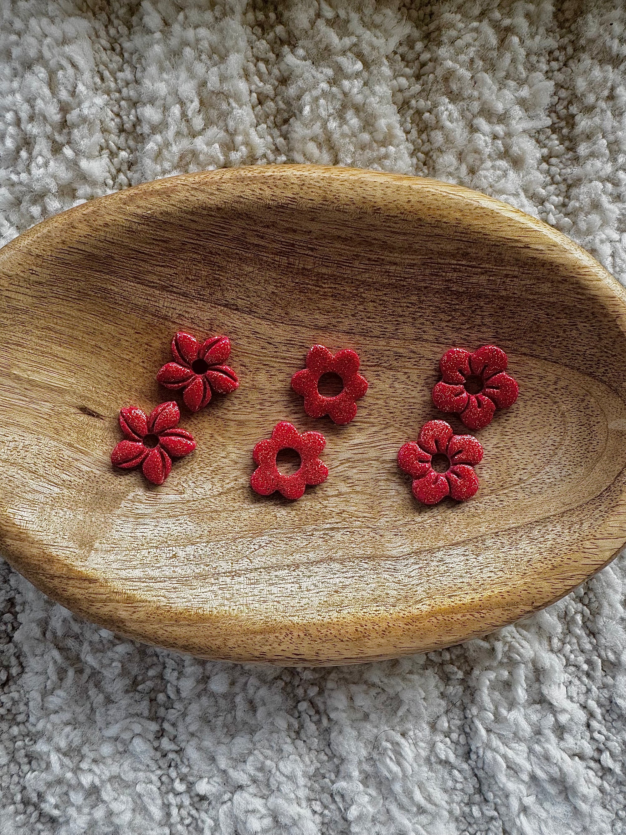 Pampilles - Rouges pailletées (sans créoles)