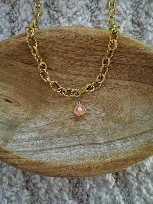 Breloques Interchangeables - Coquillage avec Perle