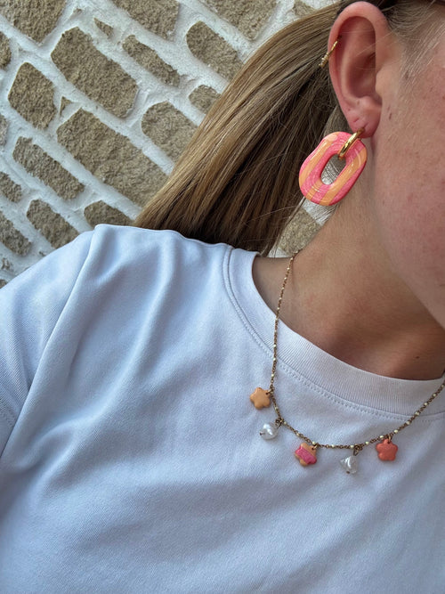 Box Collier / Pampilles - Corail