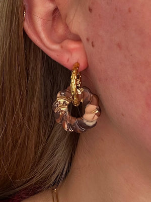 Pampilles Celestia - Nuances Marron (sans créoles)