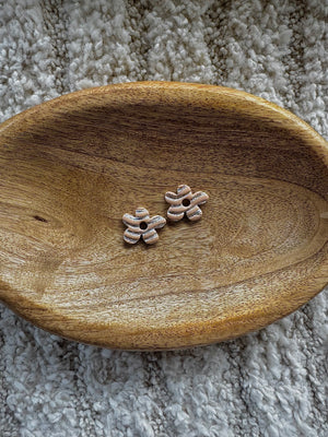 Pampilles - Beige et Argent (sans créoles)