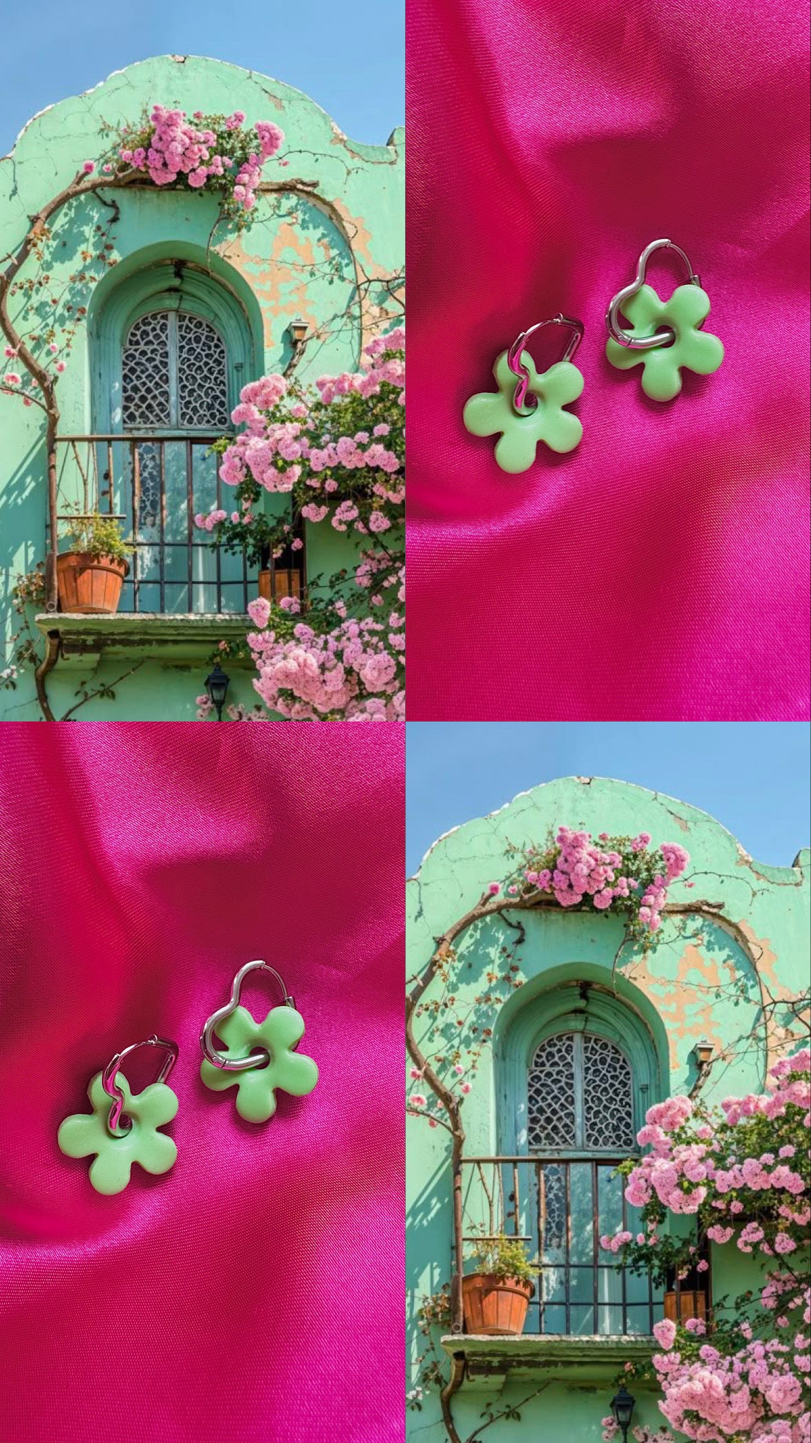 Pampilles - Menthe (sans créoles)