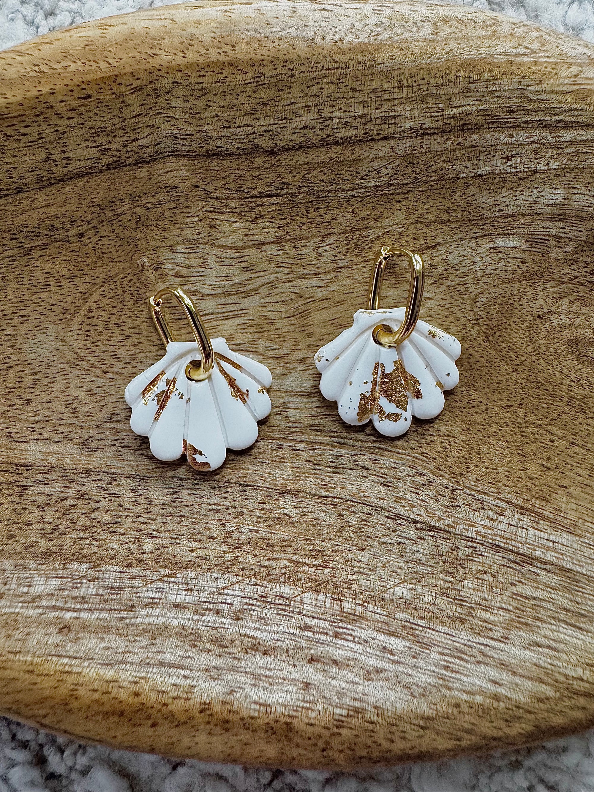 Pampilles - Blanche et Or (sans créoles)