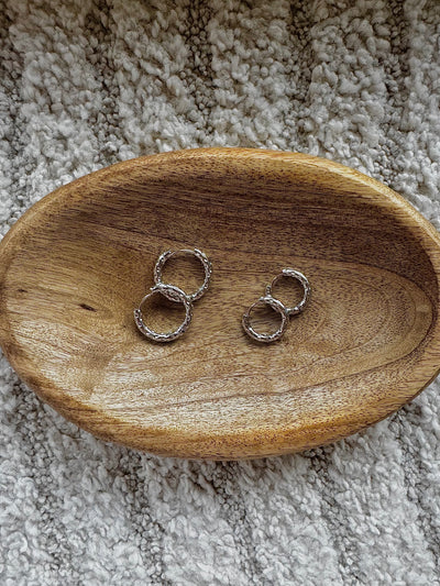 Créoles Martelées - Argent