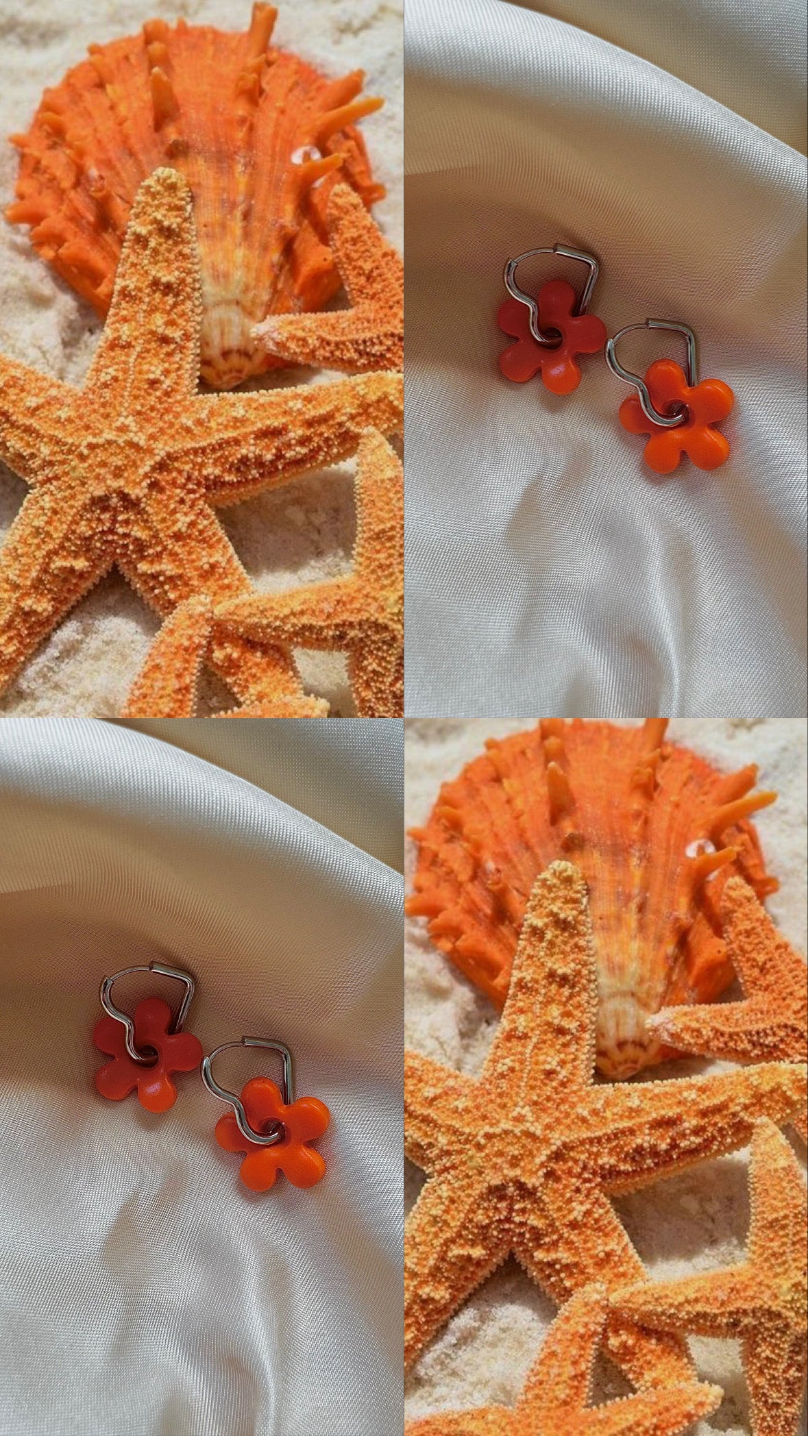 Pampilles - Orange (sans créoles)
