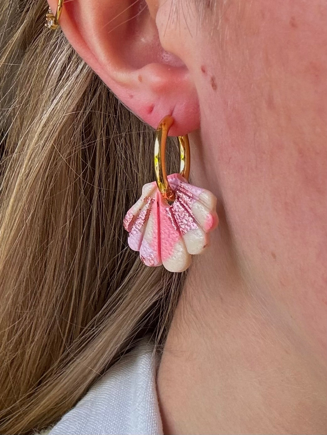 Pampilles Perla - Rose et Lilas (sans créoles)