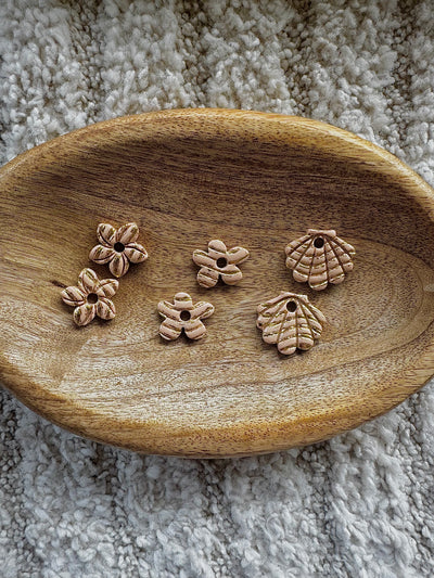 Pampilles - Beige et Or (sans créoles)