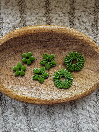 Pampilles - Vert foncé (sans créoles)