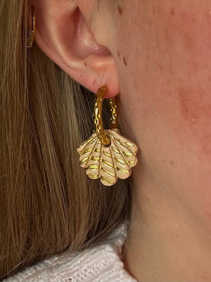 Pampilles Perla - Beige et Or (sans créoles)