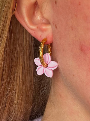 Pampilles Mini Vaiana - Rose pâle (sans créoles)