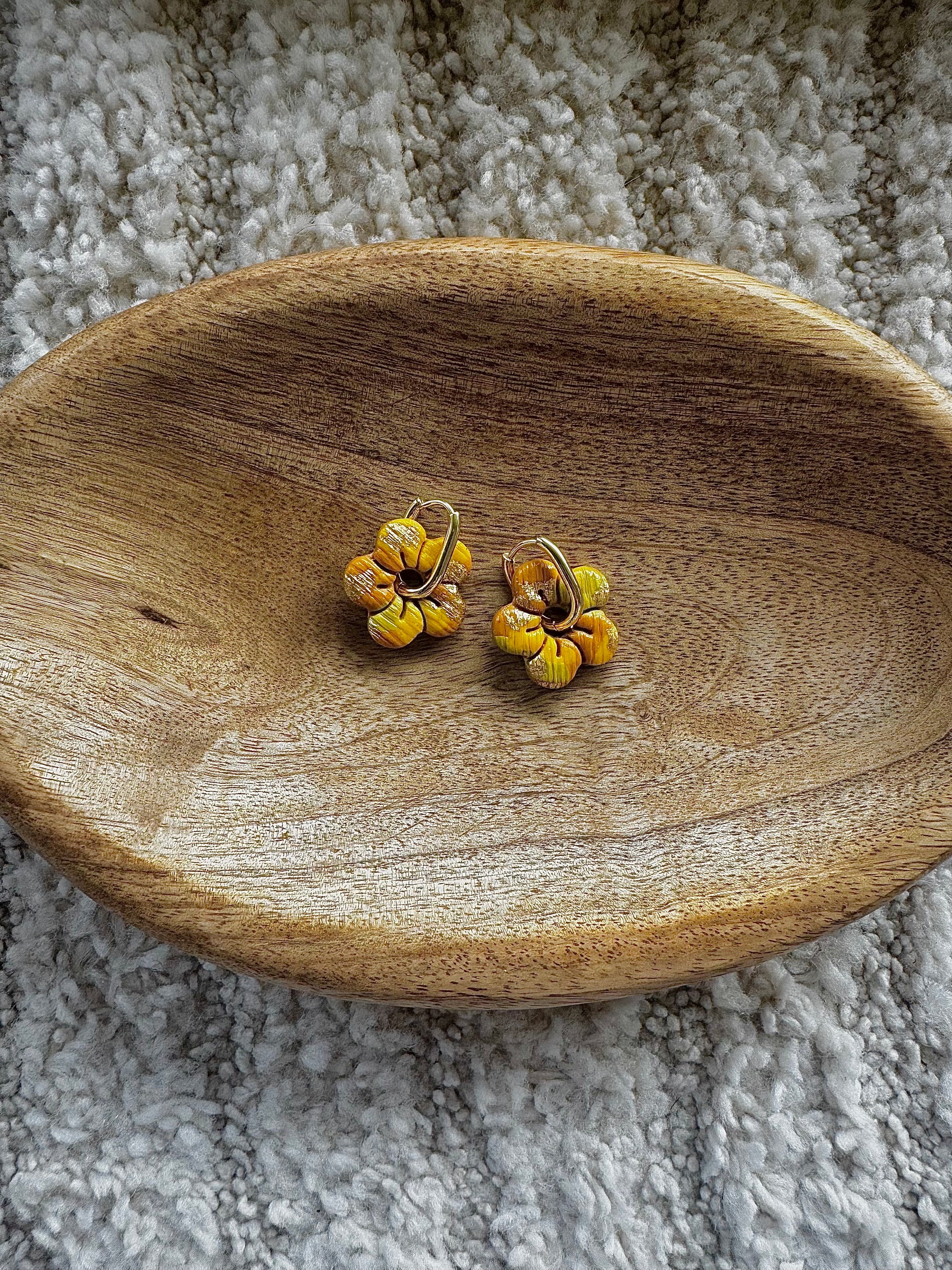 Pampilles - Jaune, Vert et Or  (sans créoles)