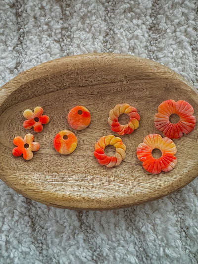 Pampilles - Reflets transparents, Orange / Jaune (sans créoles)
