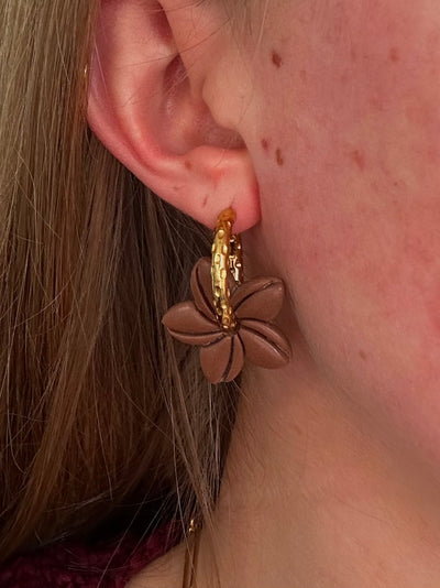 Pampilles Vaiana - Marron (sans créoles)