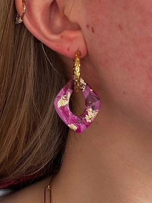 Pampilles Loxira - Nuances de Violet (sans créoles)