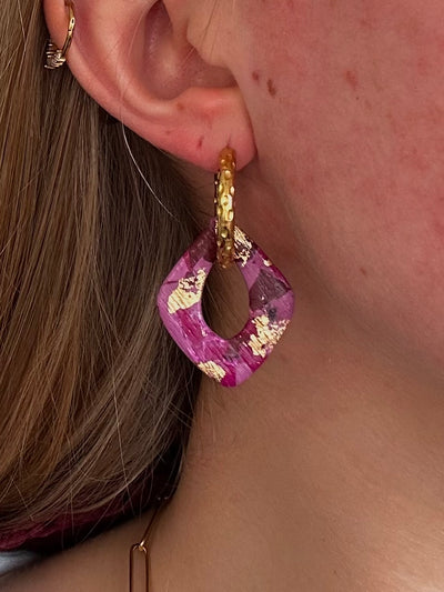 Pampilles Loxira - Nuances de Violet (sans créoles)