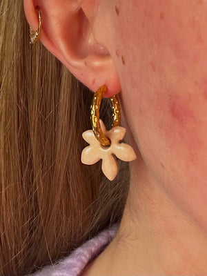 Pampilles Feura - Beige (sans créoles)