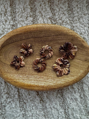 Pampilles - Marron et Or (sans créoles)