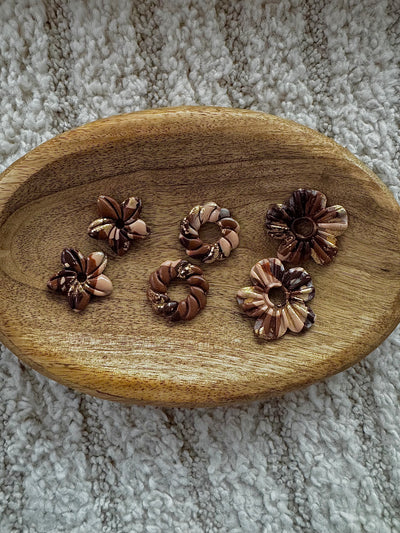 Pampilles - Marron et Or (sans créoles)