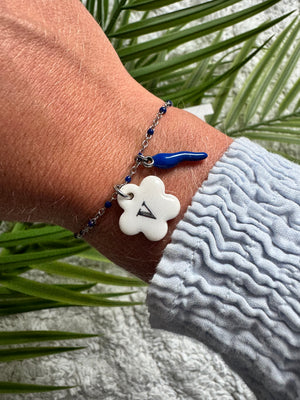 Bracelet Bloomy Argent - Personnalisable 🩶