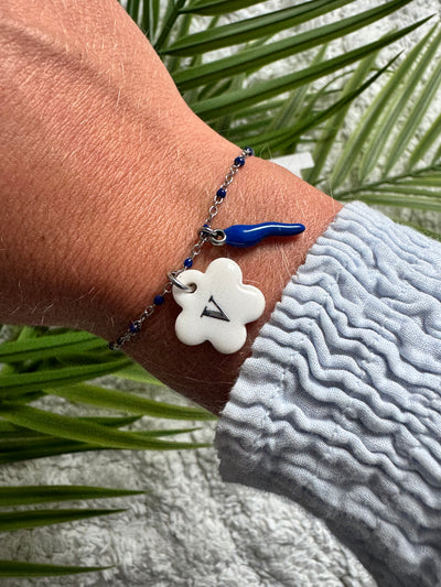 Bracelet Bloomy Argent - Personnalisable 🩶