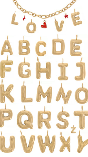 Charms à clipser - Lettres (Bracelets et Colliers)