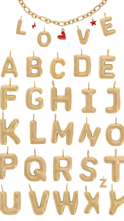 Charms à clipser - Lettres (Bracelets et Colliers)