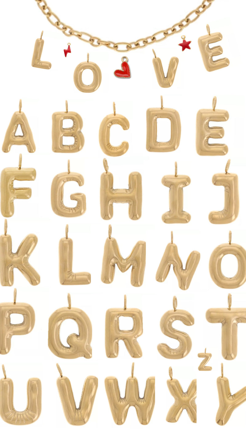Charms à clipser - Lettres (Bracelets et Colliers)
