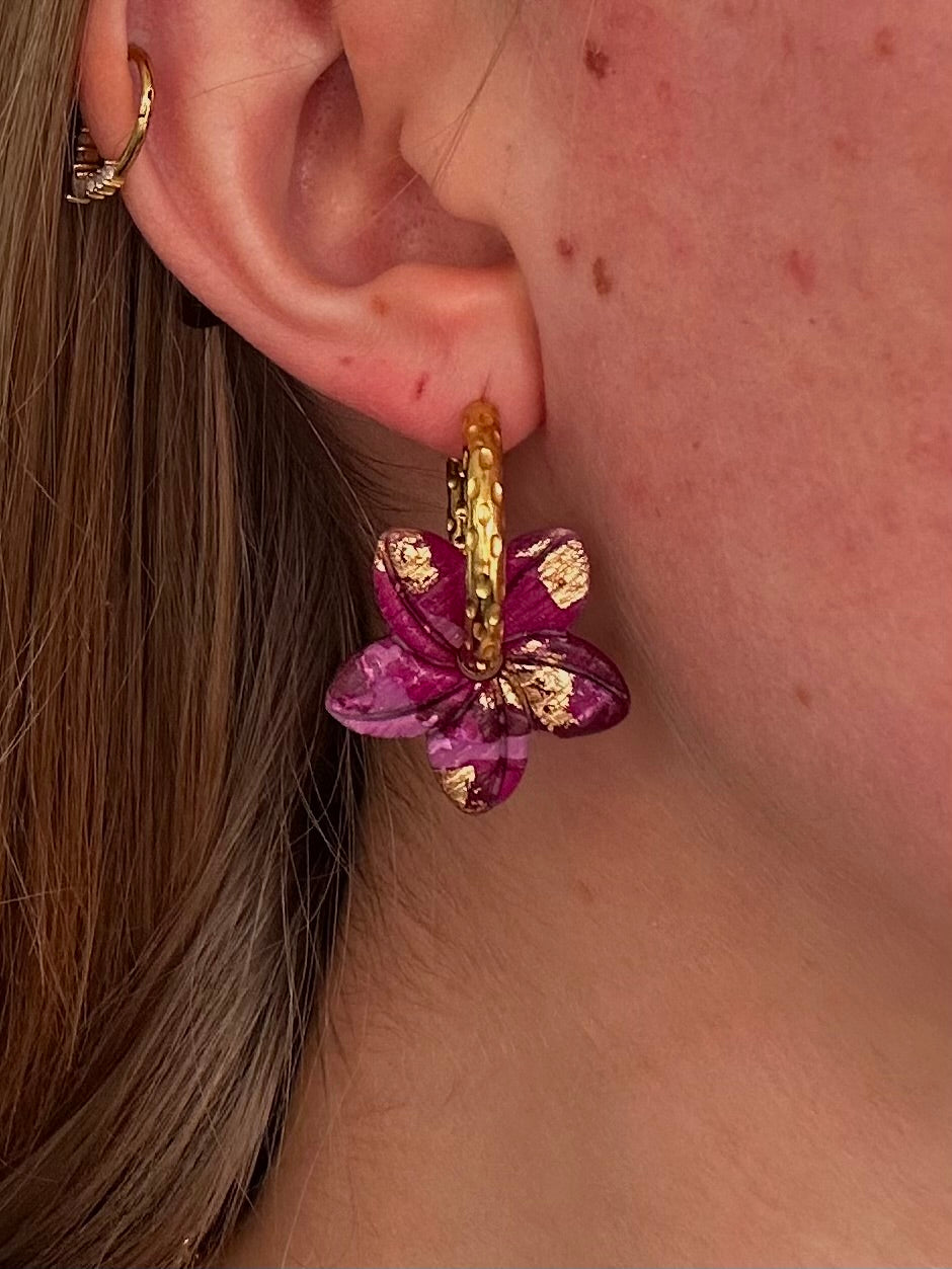 Pampilles Vaiana - Nuances de Violet (sans créoles)