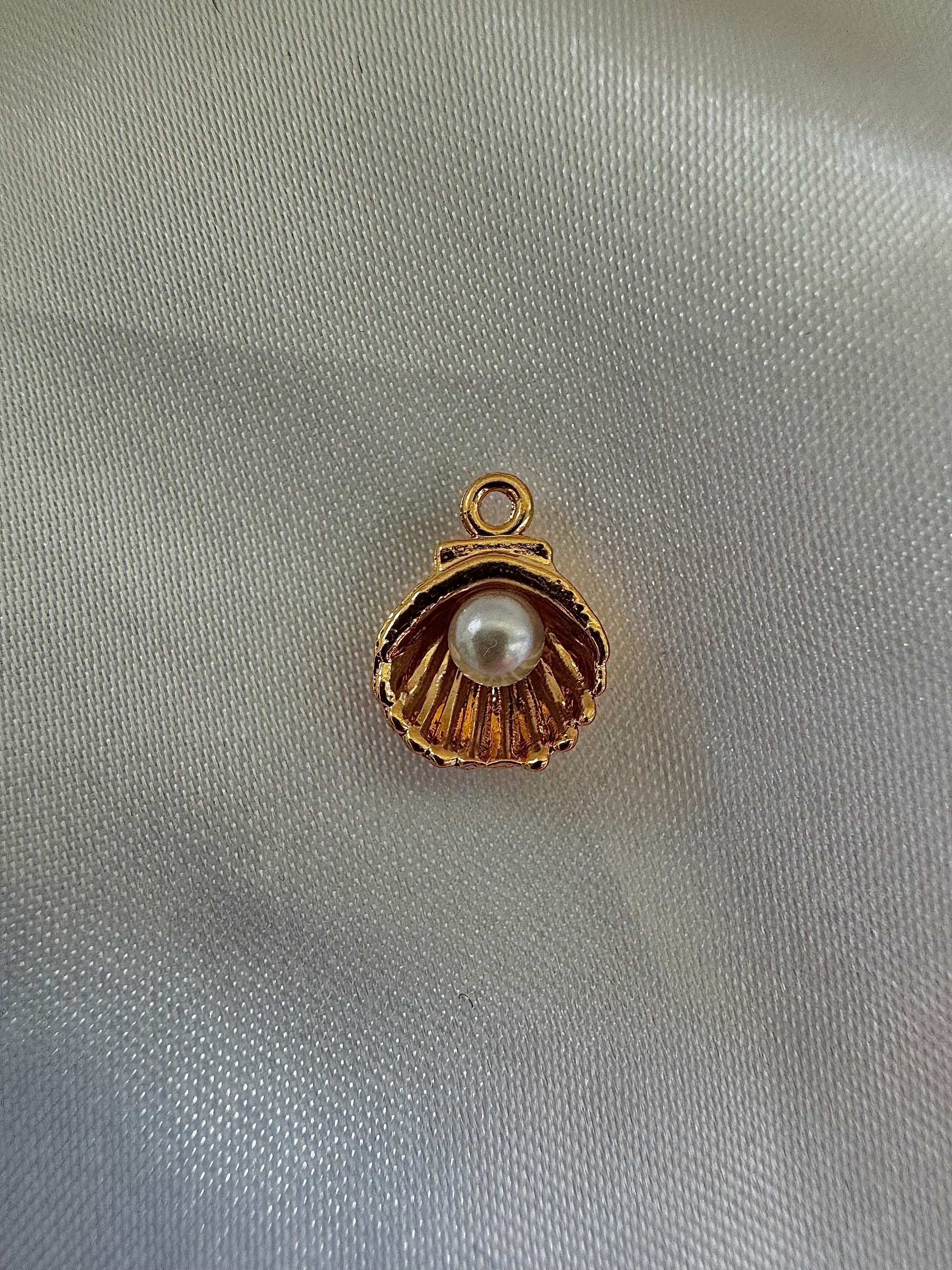 Breloques Interchangeables - Coquillage avec Perle
