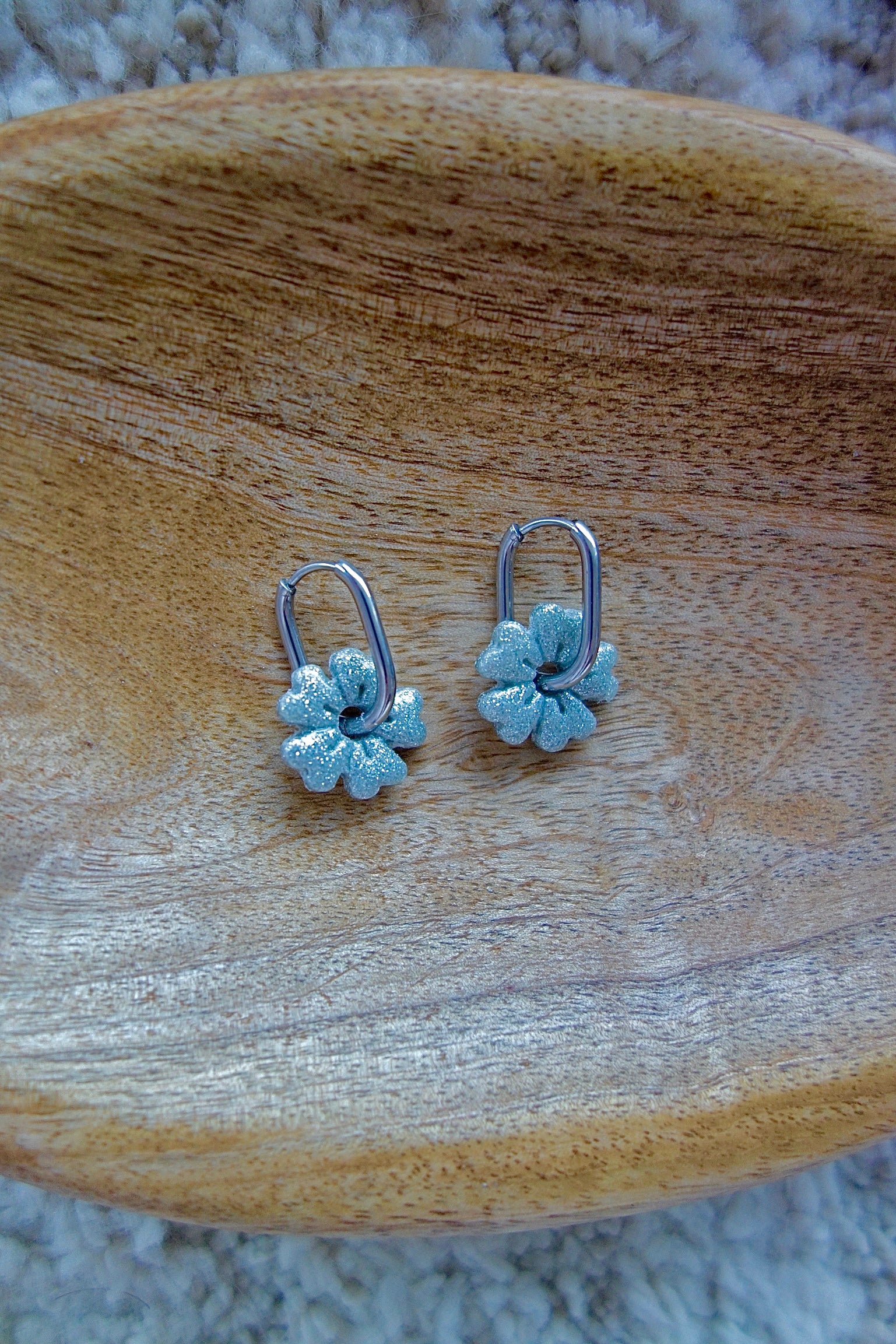 Pampilles - Gris pailletés (sans créoles)