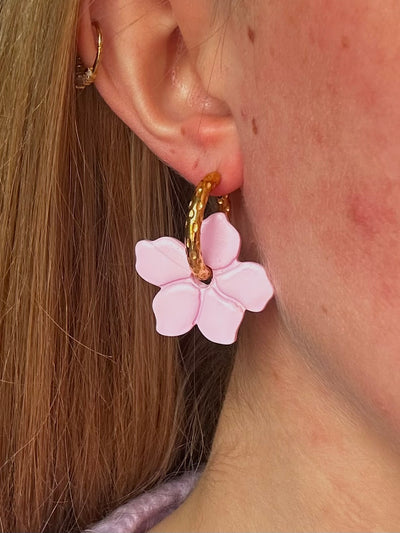 Pampilles Mahora - Rose pâle (sans créoles)