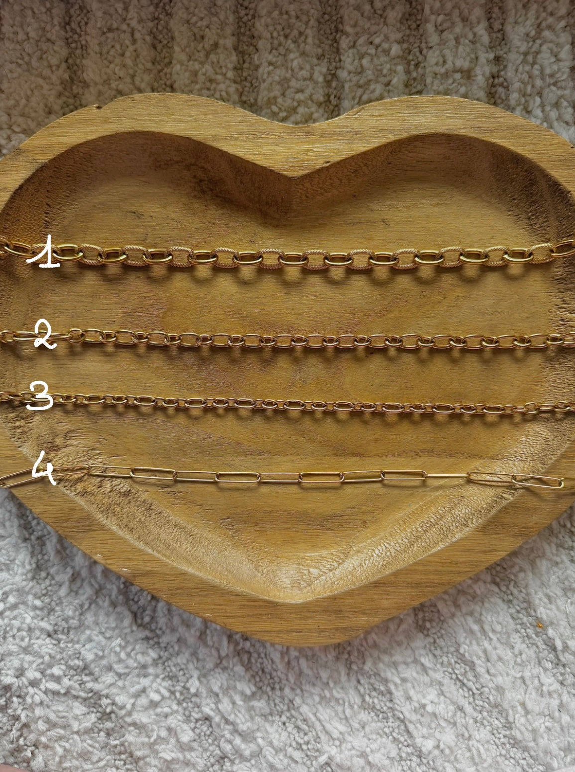 Chaîne personnalisable pour Colliers - Or