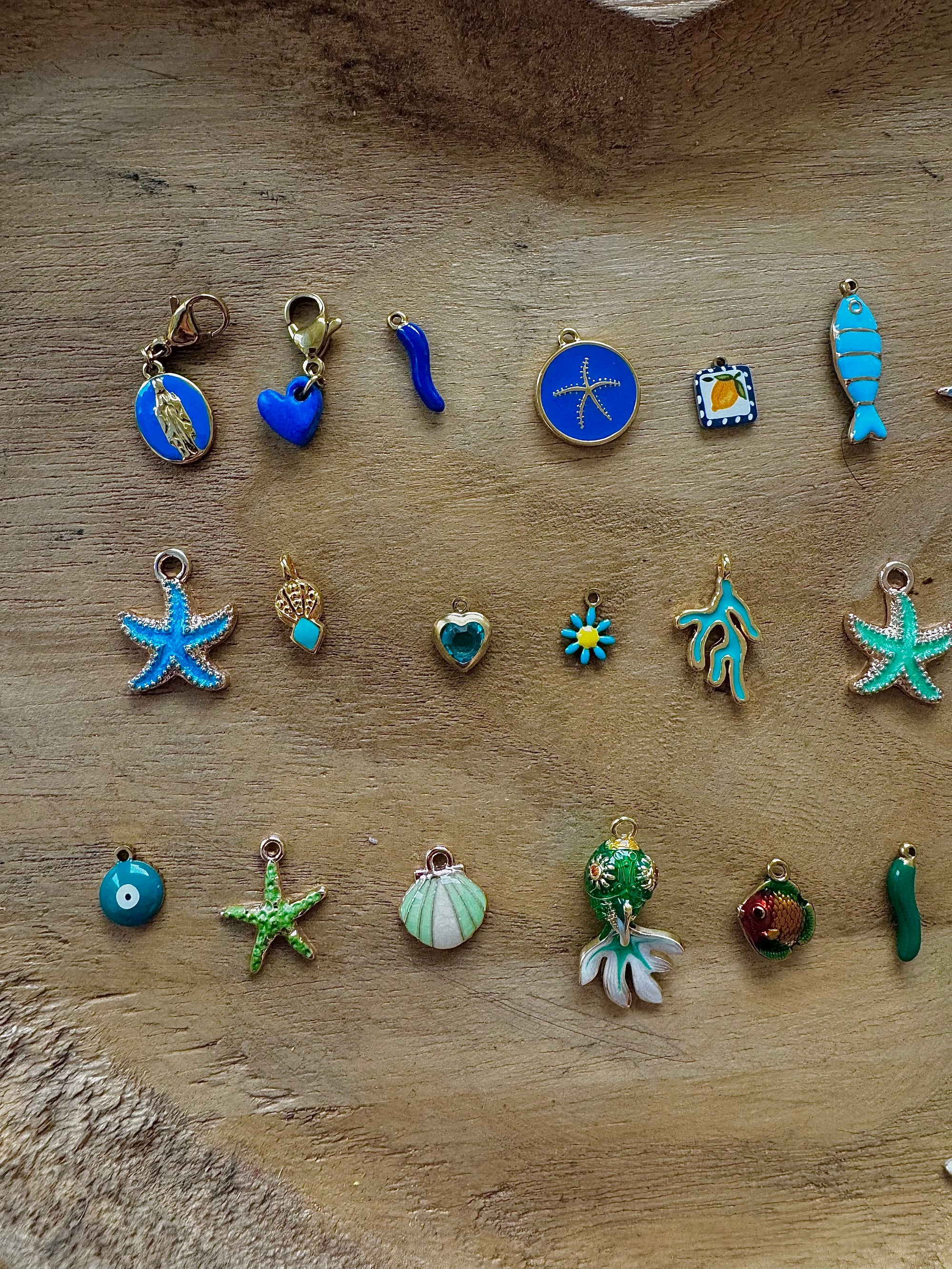 Charms Interchangeables - Bleu, Vert