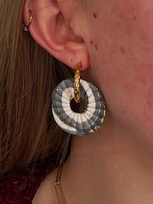 Pampilles Azalée - Nuances de Gris (sans créoles)