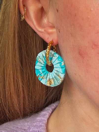 Pampilles Azalée - Nuances Bleu (sans créoles)