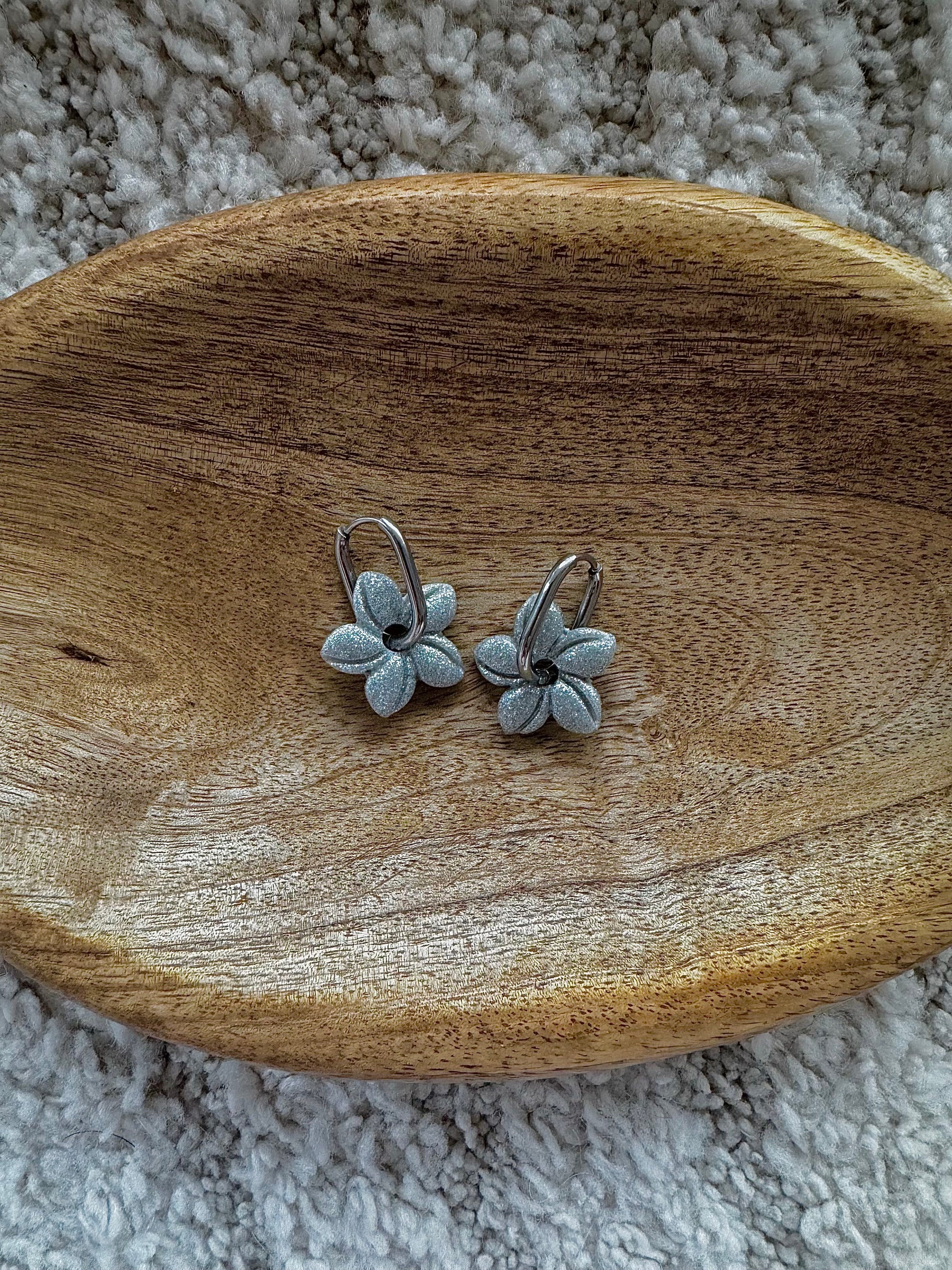 Pampilles - Gris pailletés (sans créoles)