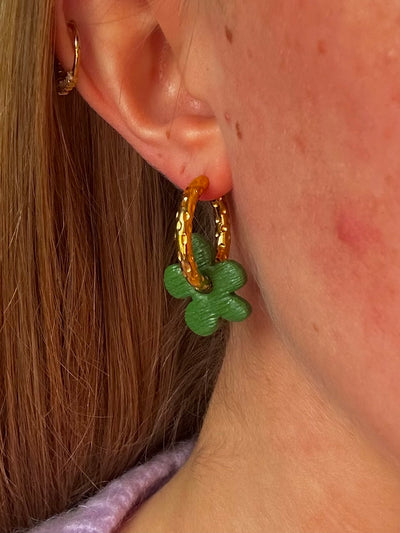 Pampilles Zyra - Vert Sapin (sans créoles)