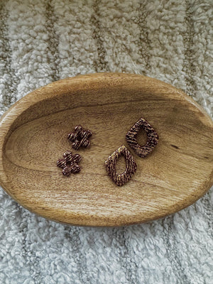 Pampilles - Bordeaux, effet or (sans créoles)