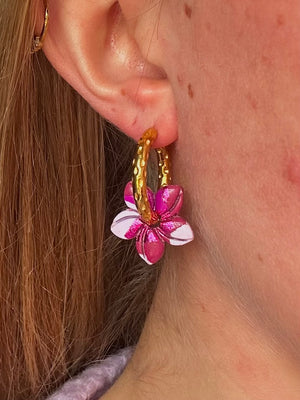 Pampilles Mini Vaiana - Rose, Prune (sans créoles)