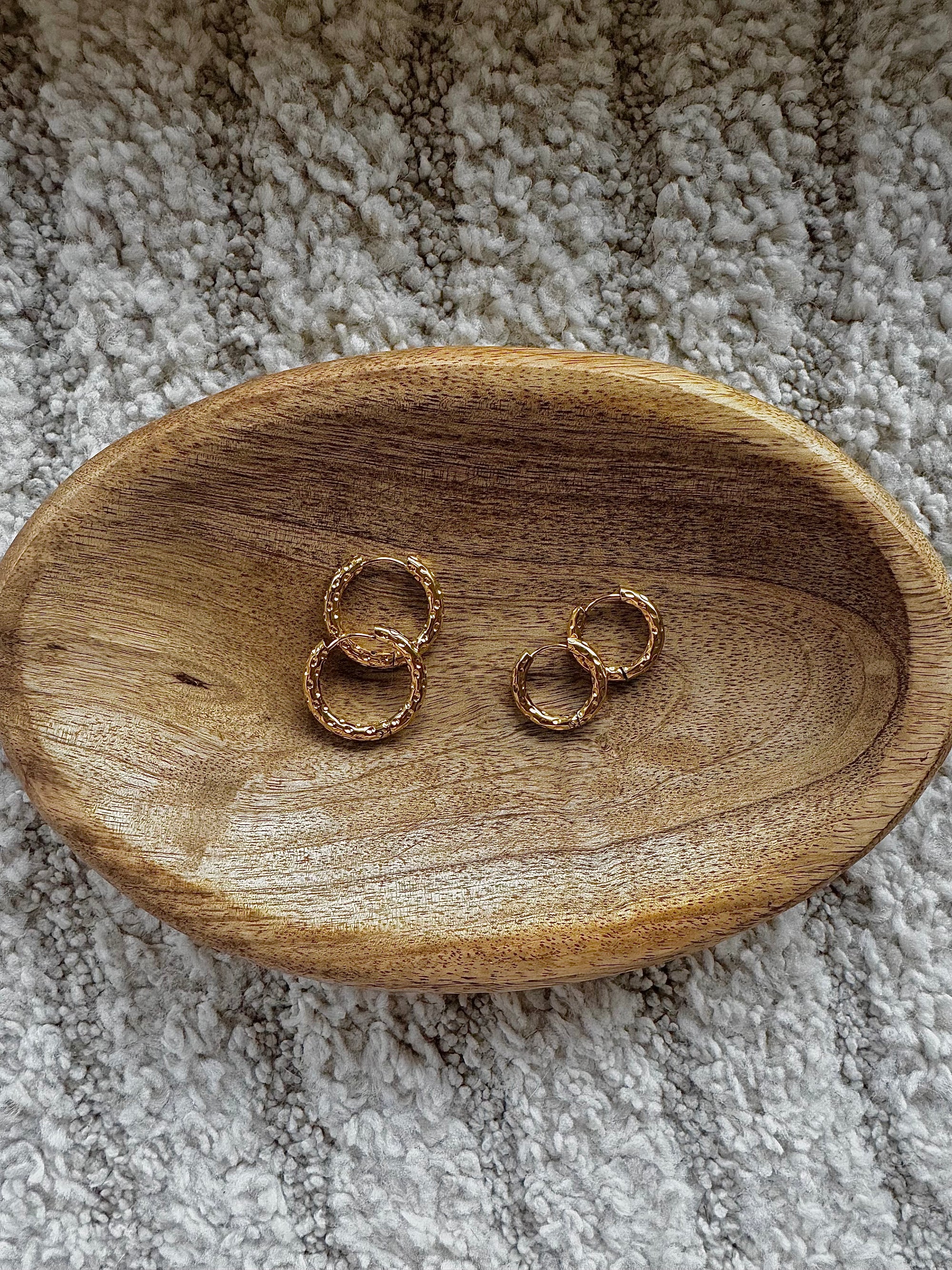 Créoles Martelées - Or