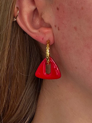 Pampilles Trionis - Rouge (sans creoles)