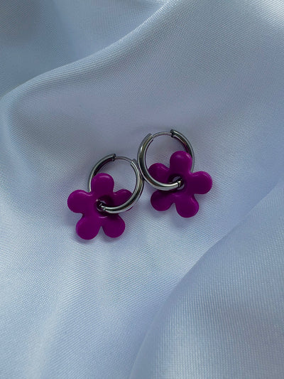 Pampilles - Violet magenta (sans créoles)