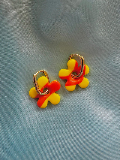 Pampilles - Jaune et Orange (sans créoles)